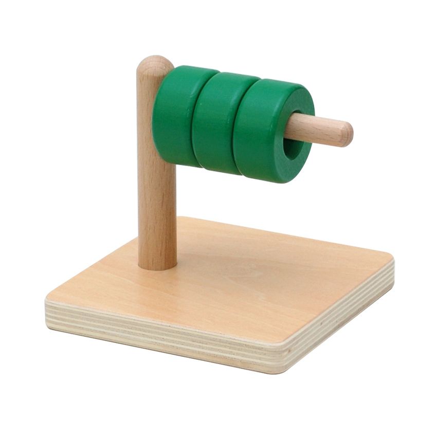Discs on Horizontal Dowel