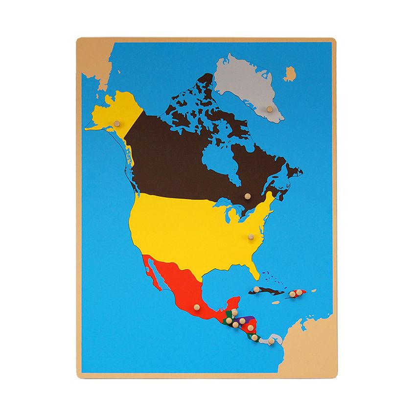 Puzzle Map Of North America