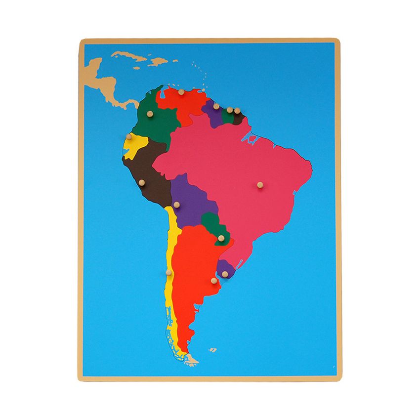 Puzzle Map Of South America
