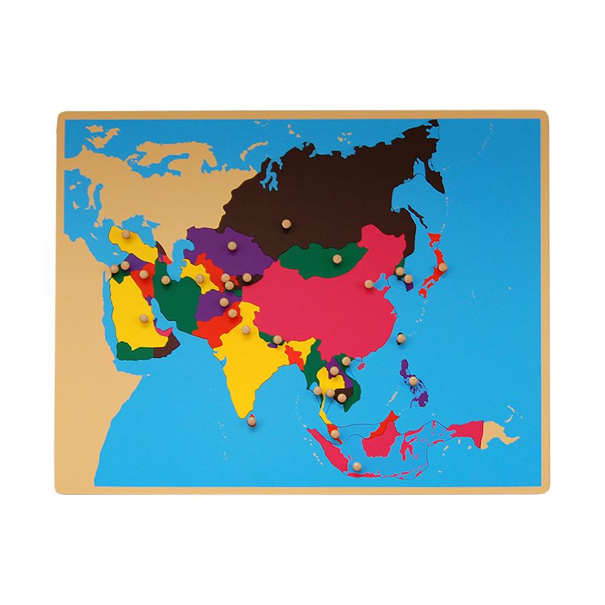 Puzzle Map Of Asia