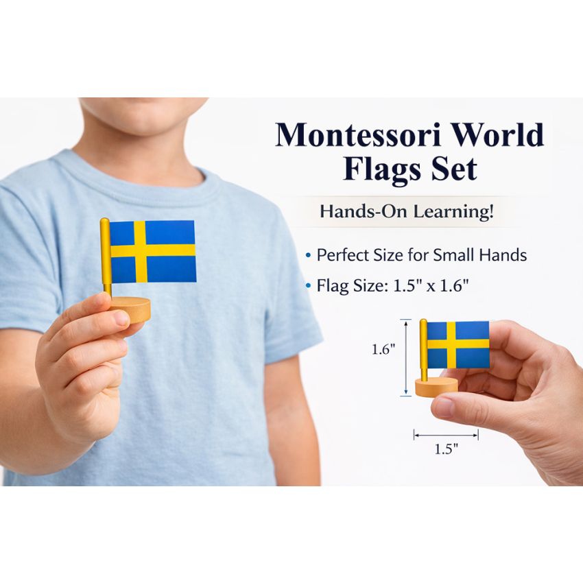 Montessori World Flags Set (50 Pieces)