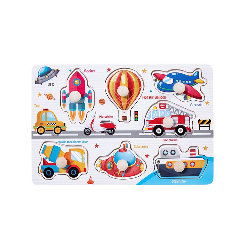 Shape Awareness Puzzle Board - Transportation