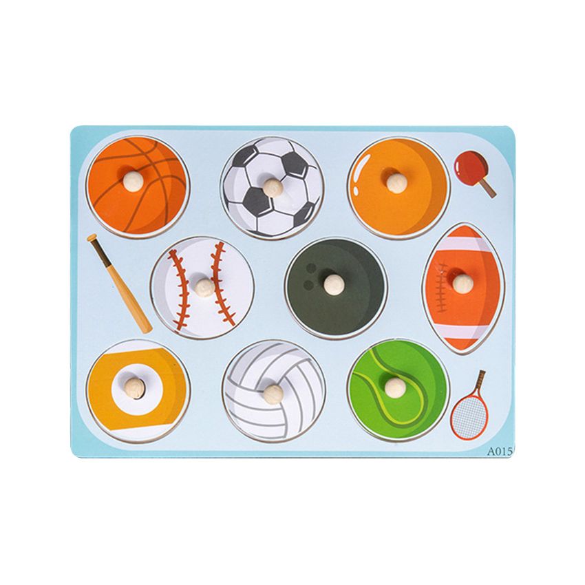 Wooden Sports Balls Puzzle