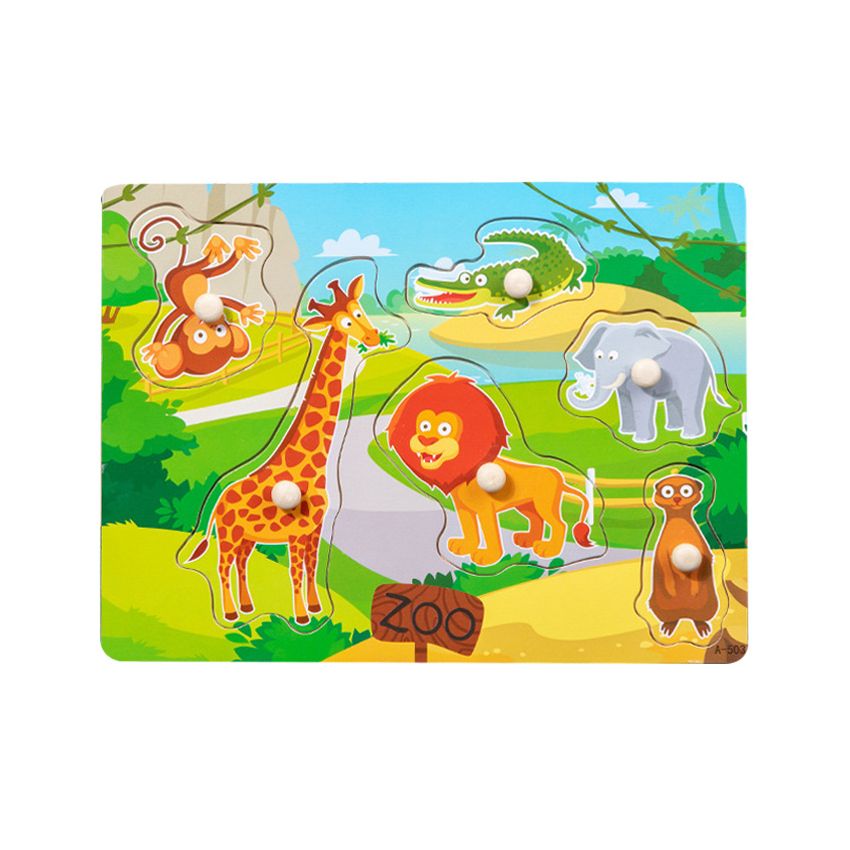 Wooden Zoo Animals Puzzle