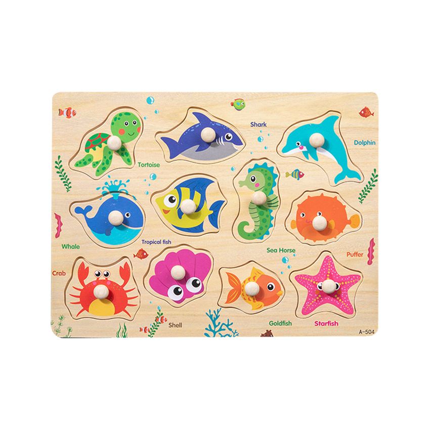 Wooden Sea Animals Puzzle