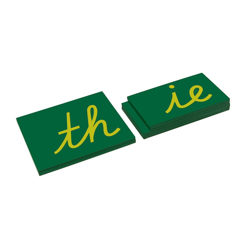 Lower Case Double Sandpaper Letters - Cursive