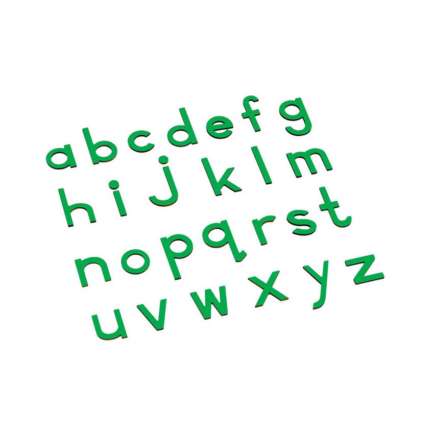 Lowercase Small Movable Alphabet - Green