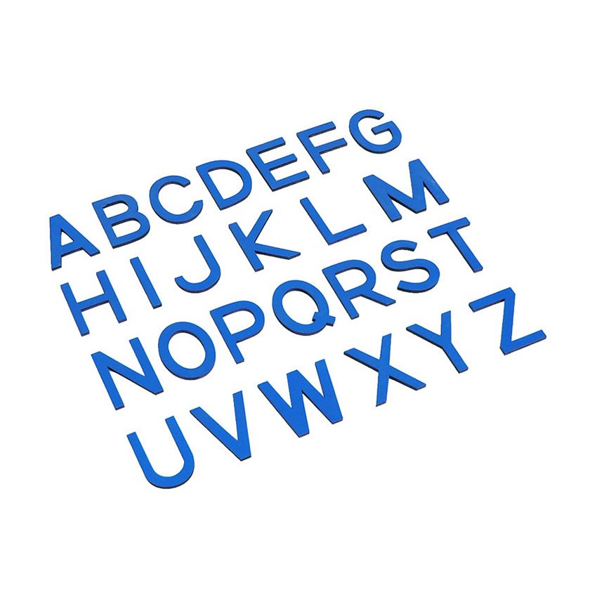 Capital Case Small Movable Alphabets - Blue