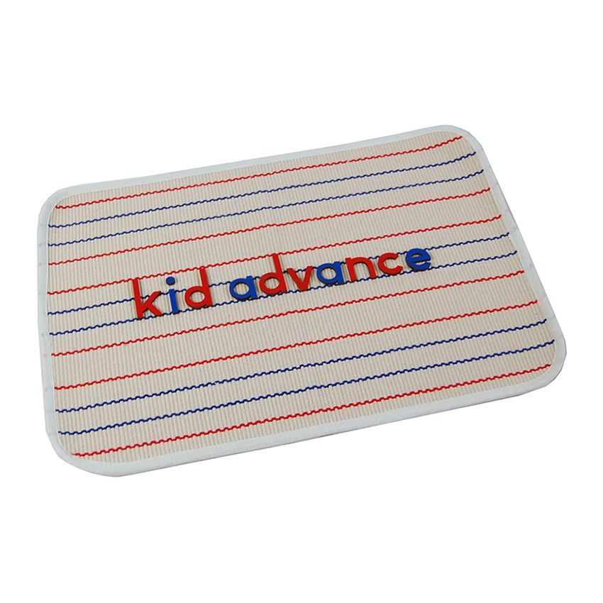 Alphabet Working Rug With Lines For Lowercase Large Movable Alphabets - Three Rows