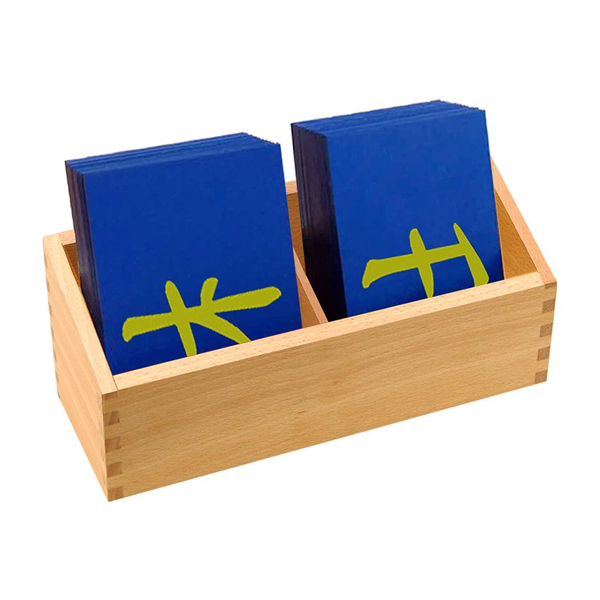 Box For Chinese Characters Sandpaper Radicals & Strokes