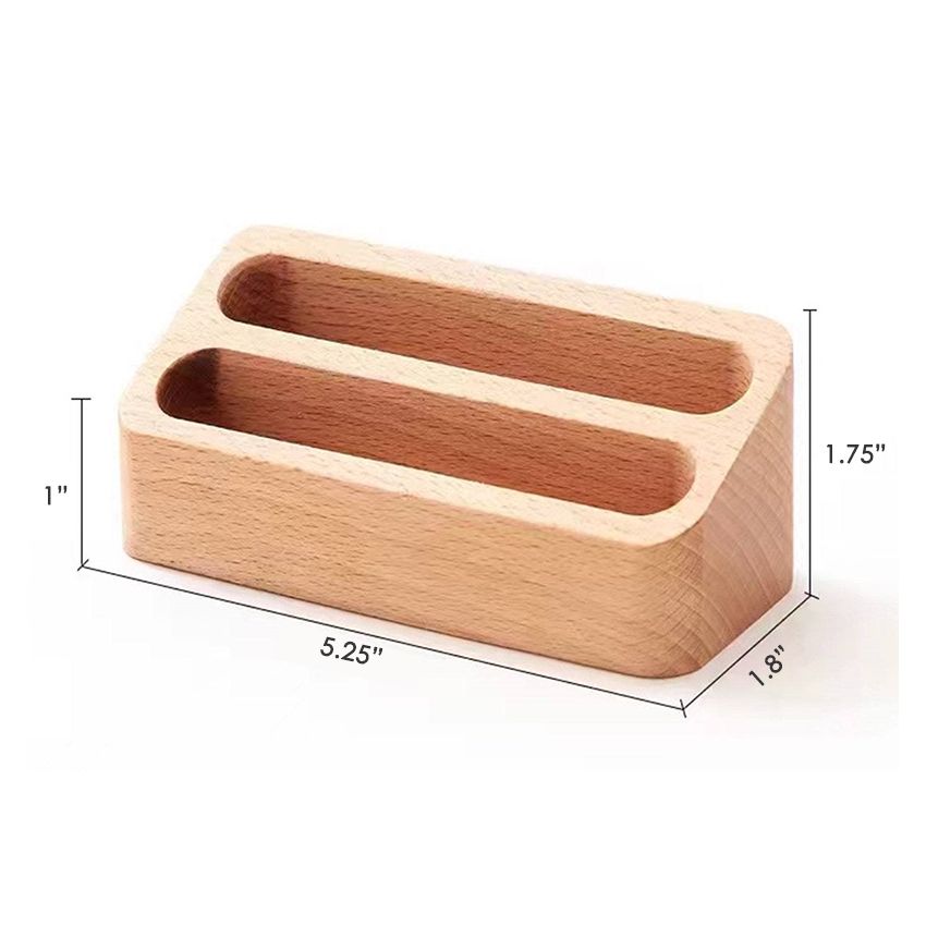 Wooden Card Holder with 2 Parts
