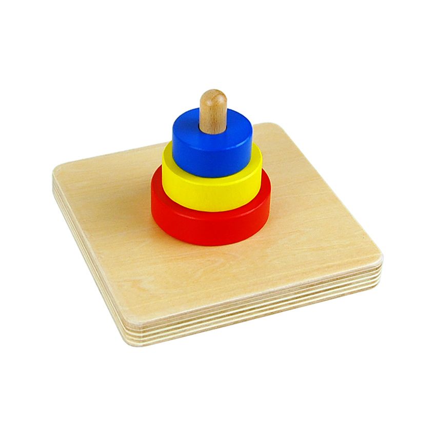 Three Discs On A Vertical Dowel