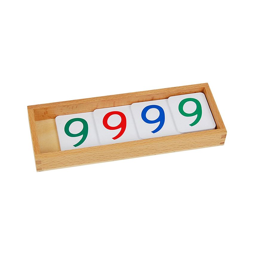 Small Plastic Number Cards With Box (1-9000)