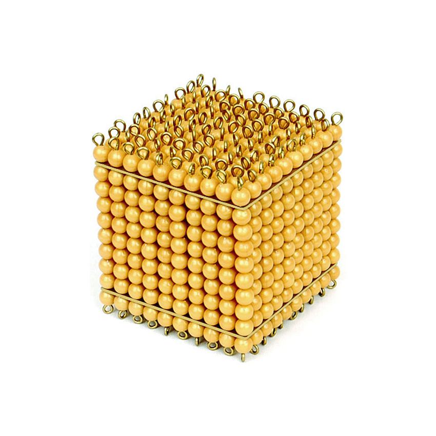 Golden Bead Thousand Cube