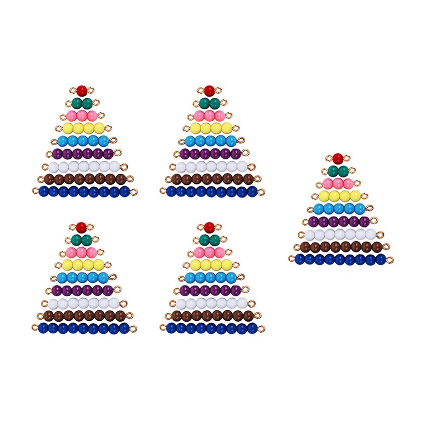 5 Sets Of Colored Bead Stairs 1-9