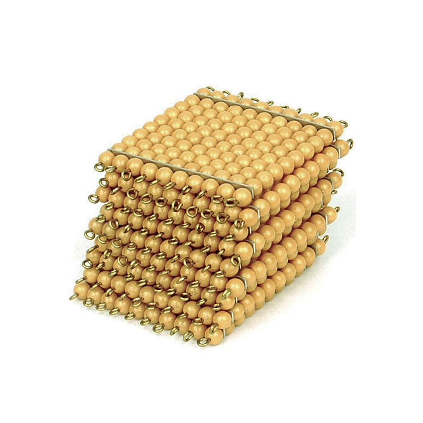 9 Golden Bead Hundred Squares