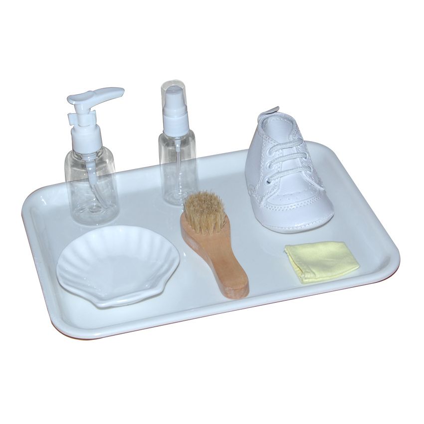 Shoe Cleaning Activity With Plastic Tray