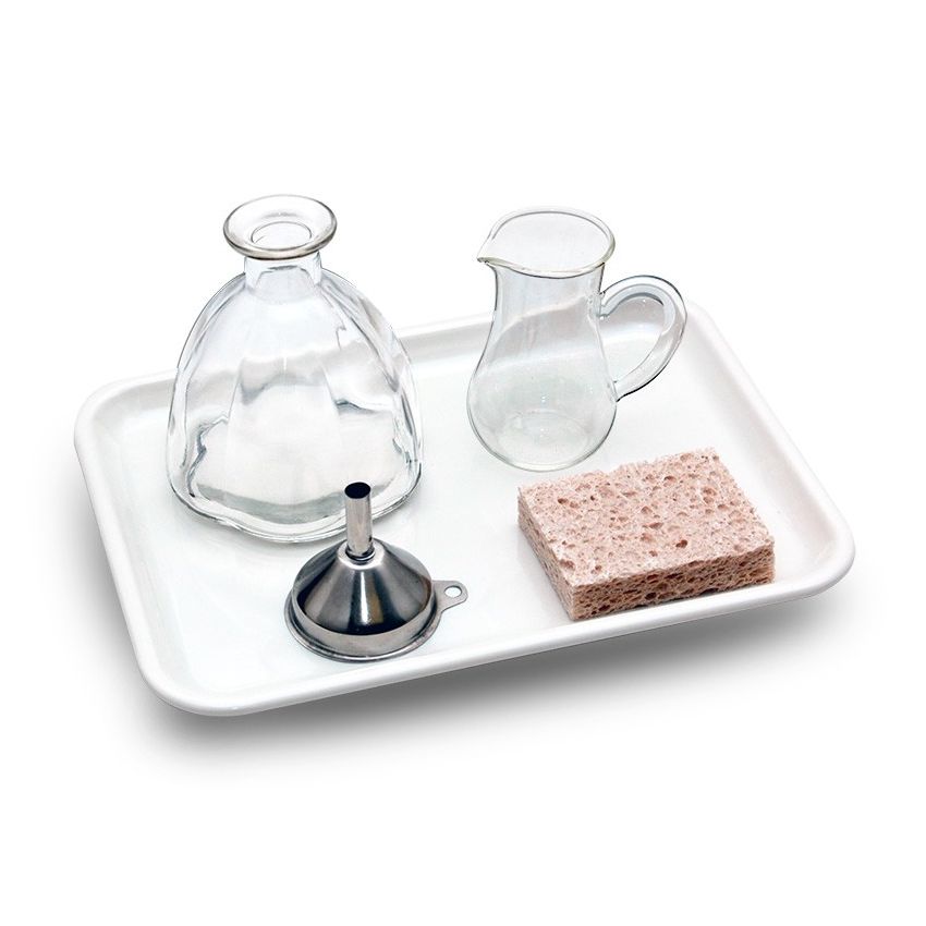 Pouring Water Activity With Plastic Tray