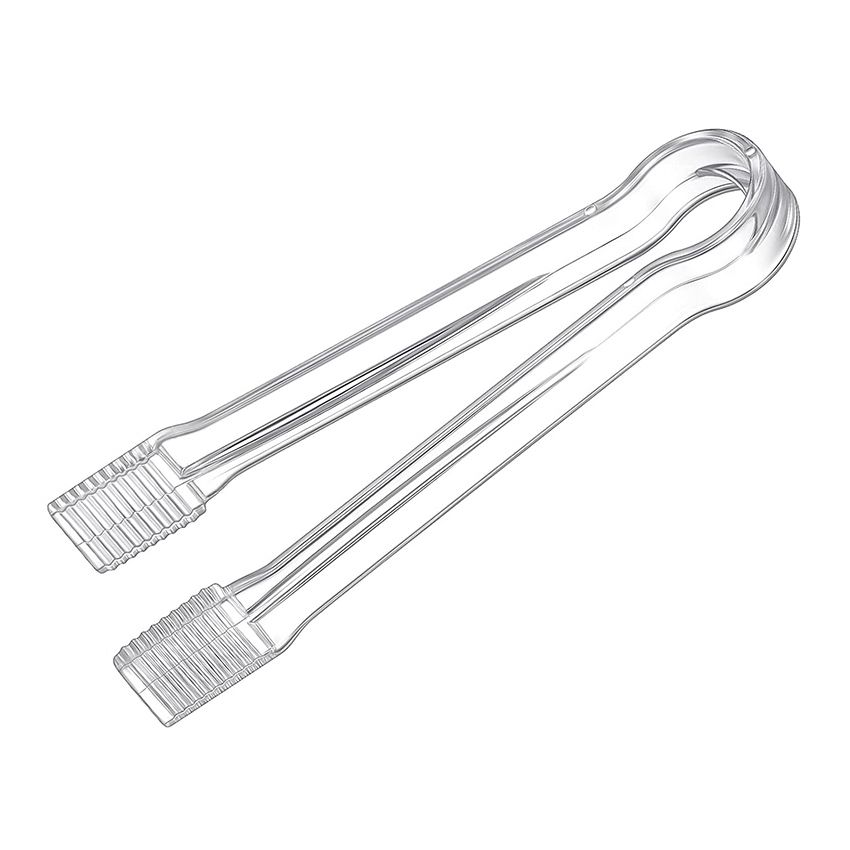 Clear Plastic Tongs - 6 1/4