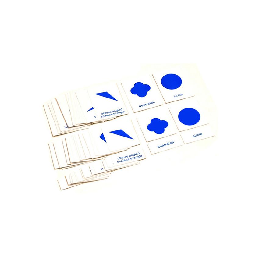 Nomenclature Cards For Geometric Cabinet - PP Plastic