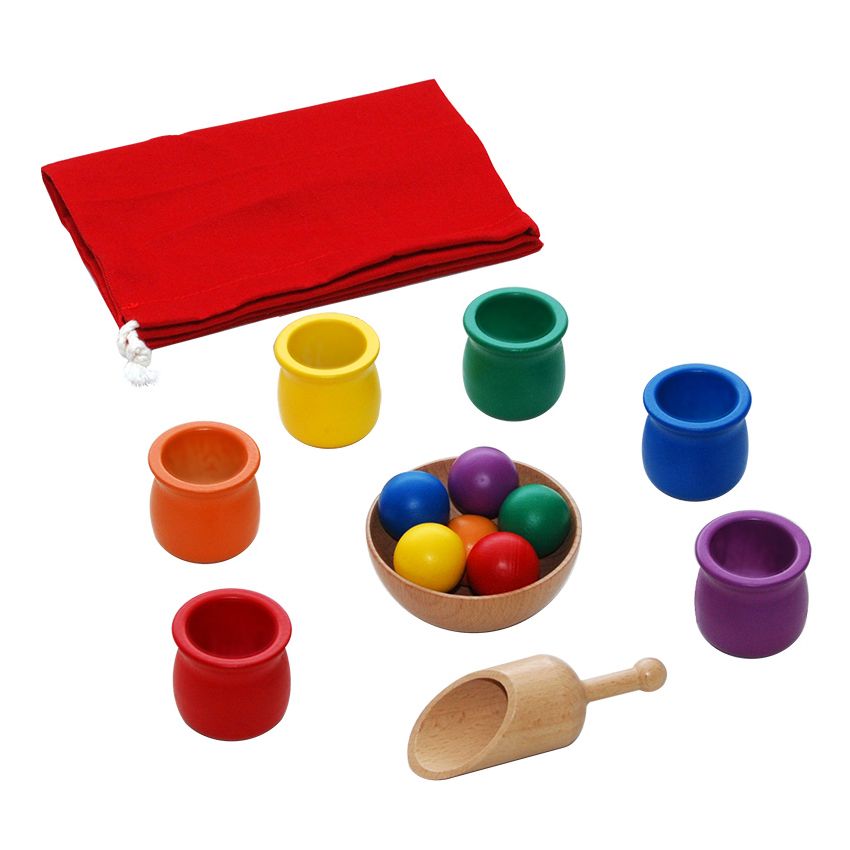 Colored Balls And Cups