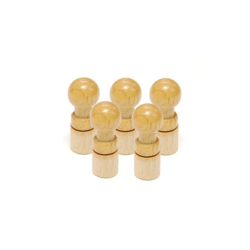 Replacement - Set of 5 Smallest Knobbed Cylinders