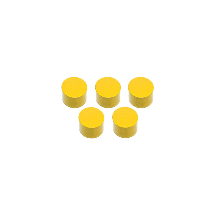 Replacement - Set of 5 Smallest Yellow Knobless Cylinders