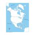 Unlabeled North America Control Map - PP Plastic
