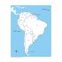Labeled South America Control Map - PP Plastic