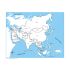 Labeled Asia Control Map PP Plastic