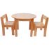 Round Solid Beech Wood Table - 24