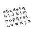 Lowercase Small Movable Alphabet - Black