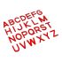 Capital Case Small Movable Alphabets - Red