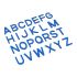 Capital Case Small Movable Alphabets - Blue