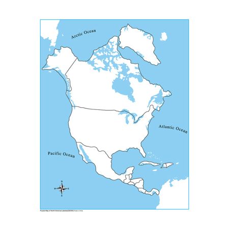 Unlabeled North America Control Map
