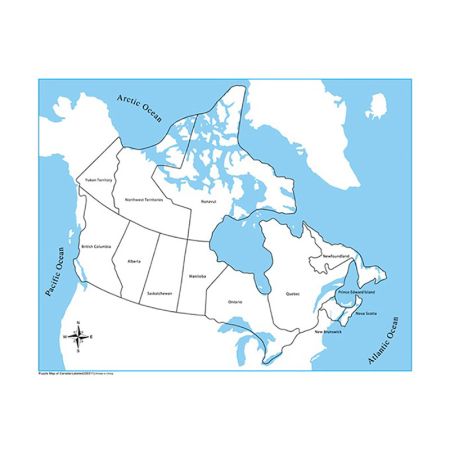 Labeled Canada Control Map