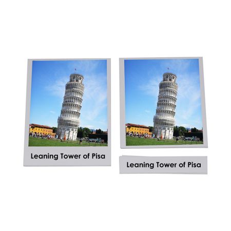 Famous Landmarks 3 Part Cards - PP Plastic
