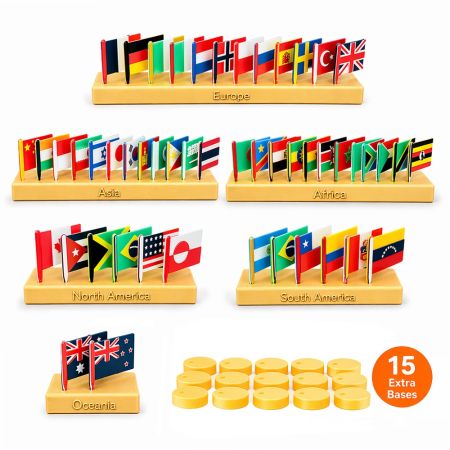 Montessori World Flags Set (50 Pieces)