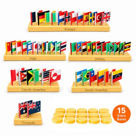 Montessori World Flags Set (50 Pieces)