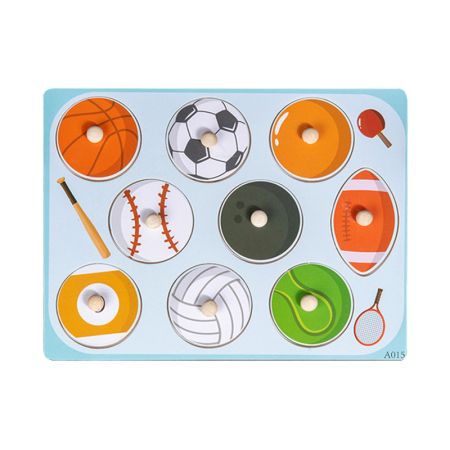 Wooden Sports Balls Puzzle