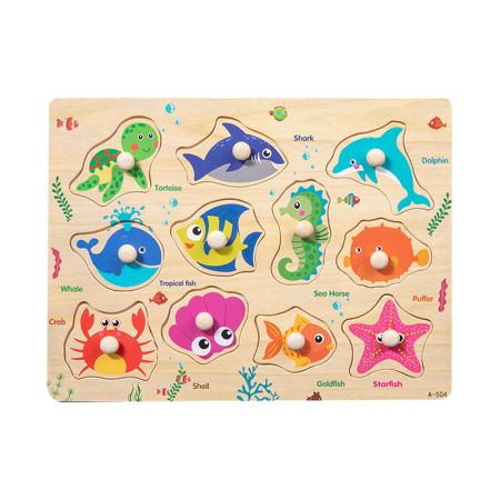 Wooden Sea Animals Puzzle