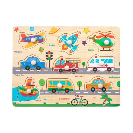Wooden Transportations Puzzle