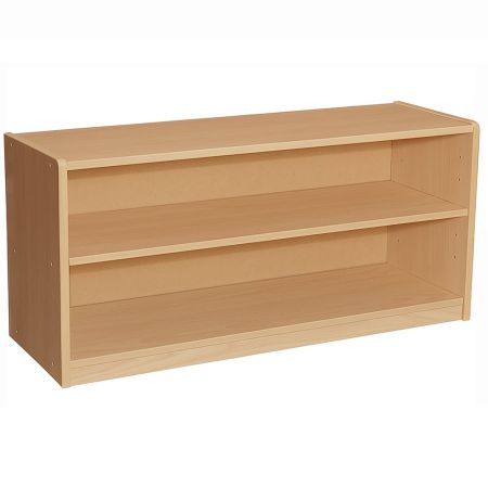 Mobile 2 Shelf Storage Unit - Adjustable - 48"L x 23.5"H