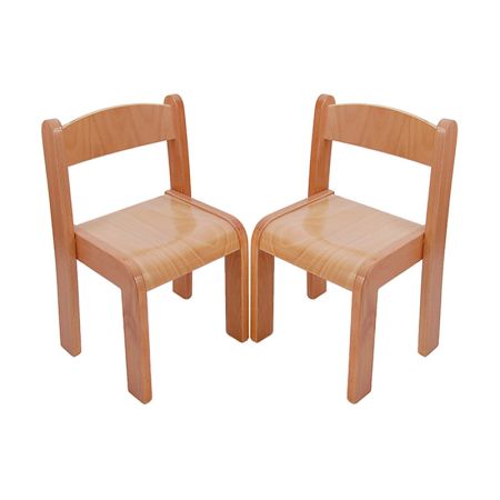Beechwood Straight Back Chairs (Set Of 2) - 8"