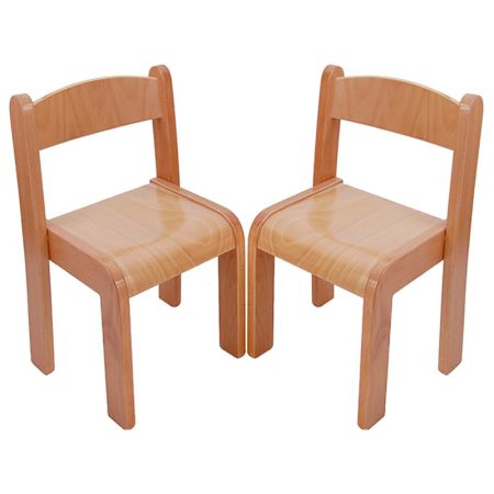 Beechwood Straight Back Chairs (Set Of 2) - 14"