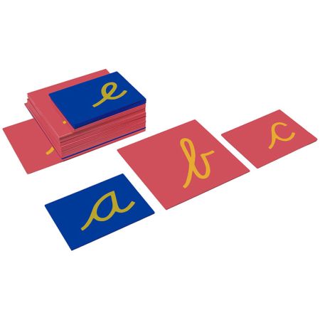 Lower Case Sandpaper Letters - Cursive