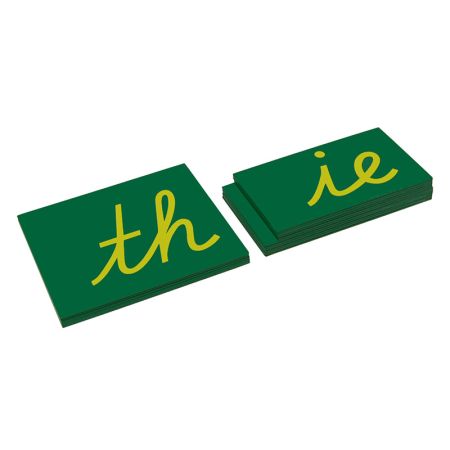 Lower Case Double Sandpaper Letters - Cursive