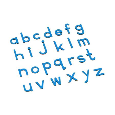 Lowercase Small Movable Alphabet - Blue