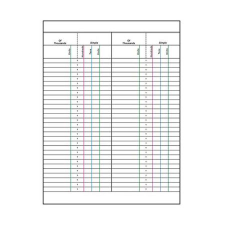 Paper For Small Bead Frame - 50 Sheets