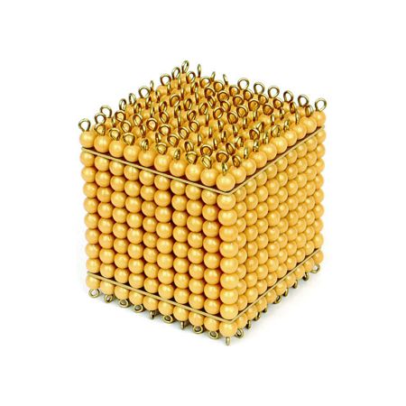 Golden Bead Thousand Cube